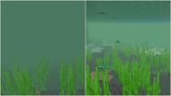 Underwater fog in Mangrove Swamp areas will gradually clear out similar to other biomes (Image via Mojang Studios)